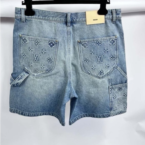 Louis Vuitton Denim Carpenter Shorts - Picture 2 of 7